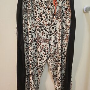 Cuddl Duds Leopard Print with Vibrant Orange Accents